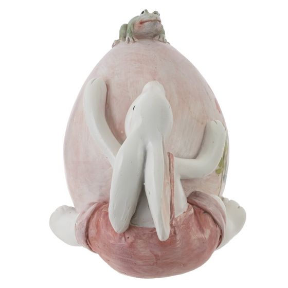 Фигурка декоративная &quot;Заяц с яйцом&quot;, L10 W9 H10 см