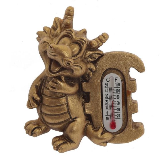 Магнит   с термометром &quot;Дракон&quot;, L7 W2 H5 см, 4в.