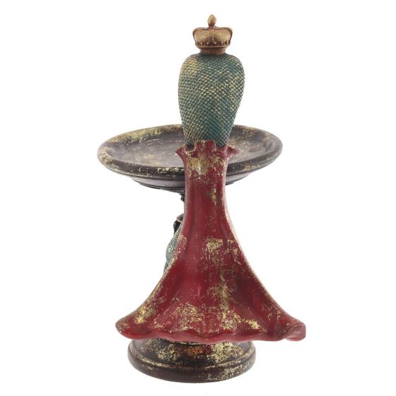 Изделие декоративное &quot;Змея с блюдом&quot;, D 15 см, L17 W19 H29 см