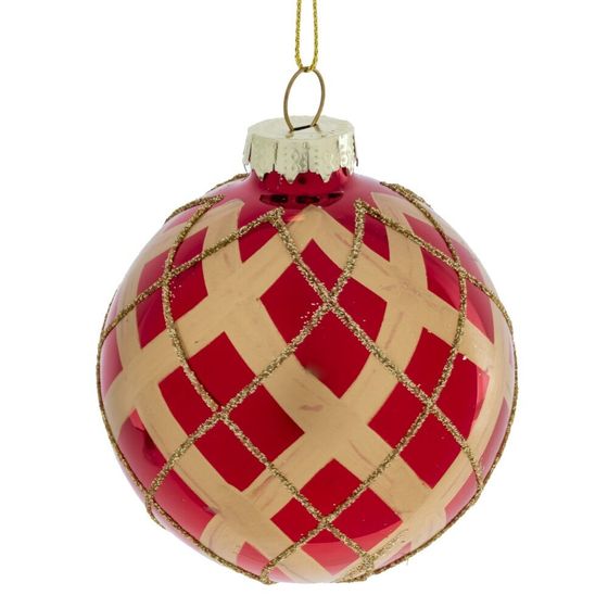 Набор из 12шт Украшение новогоднее &quot;Шар&quot;, D 8 см, L35 W25 H8,5 см