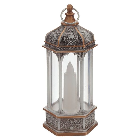 Изделие декоративное "Фонарь" с подсветкой (3хАG13), L5,5 W6 H13,5 см, 4в.