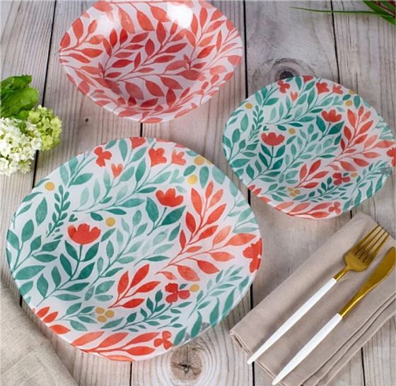 Тарелка суповая ALVIS RED 21см