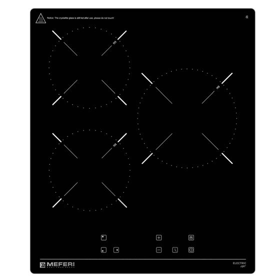 Электрическая варочная панель Meferi MEH453BK LIGHT черный