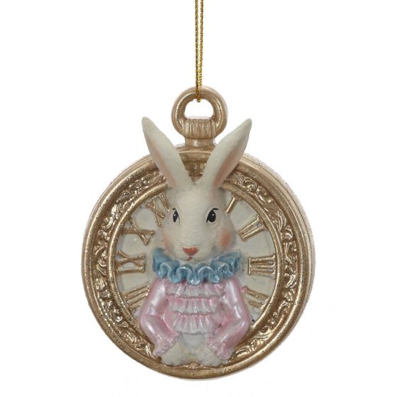 Фигурка декоративная подвесная "Заяц", L5,5 W2 H7 см, 2в.