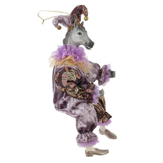 Игрушка набивная подвес &quot;Лошадь-клоун&quot;, L18 W9 H37/22 см