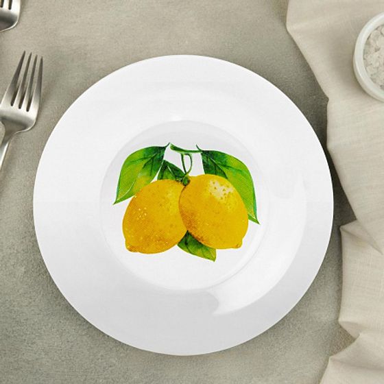 Тарелка обеденная СИМПАТИЯ ЛИМОНЫ 25см