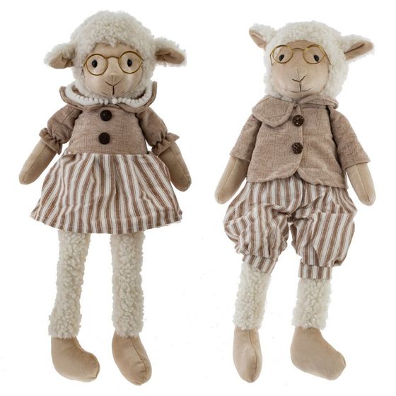 Игрушка набивная &quot;Овечка&quot;, L17 W10 H26/47 см, 2в.