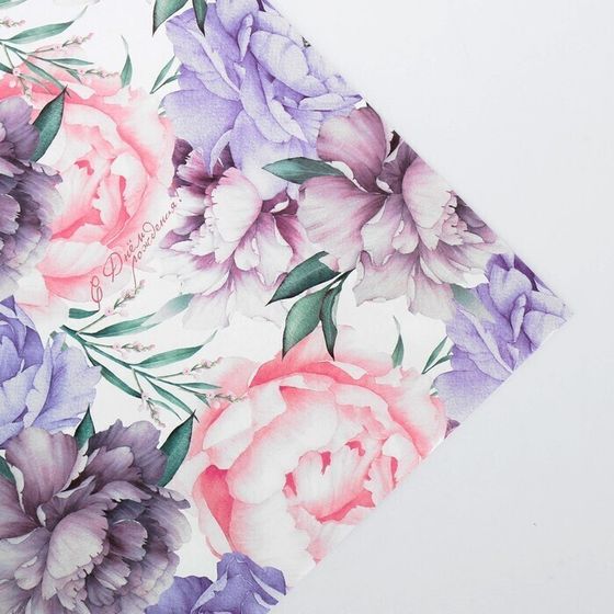 !09 Бумага (набор 5 листов) крафтовая «Нежность во всем», 60 × 90 см.