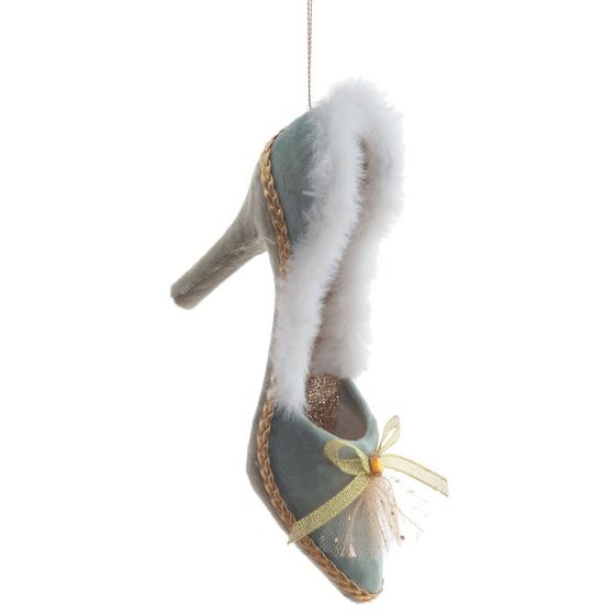 Украшение новогоднее  &quot;Туфелька&quot; ,L16,5 W6 H11 см, 4в.
