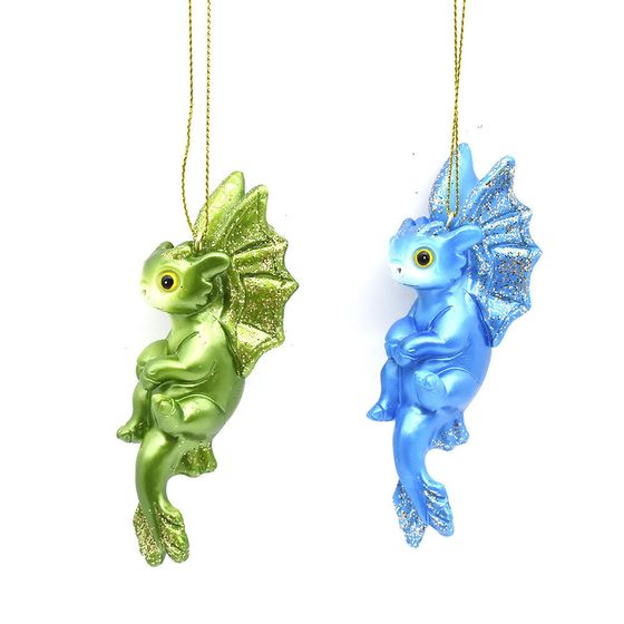 Изделие декоративное подвесное &quot;Дракон&quot;, L4 W3 H11 см, 4в.