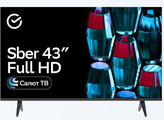 Телевизор LED 43&quot; Sber SDX-43F2139 черный SmartTV