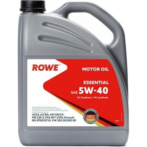 Масло моторное Rowe 5/40 Essential, синтетическое, 5 л