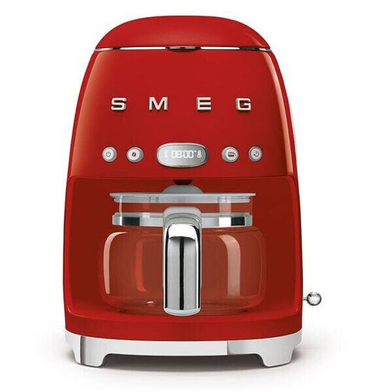 Smeg Drip Filter Coffee Machine Pastel Red (DCF02RDUK)