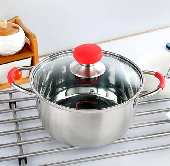 Кастрюля с крышкой AZIMUT 18х10.5см 2.5л