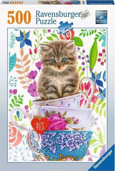 Ravensburger Puzzle 500 котят в чашке