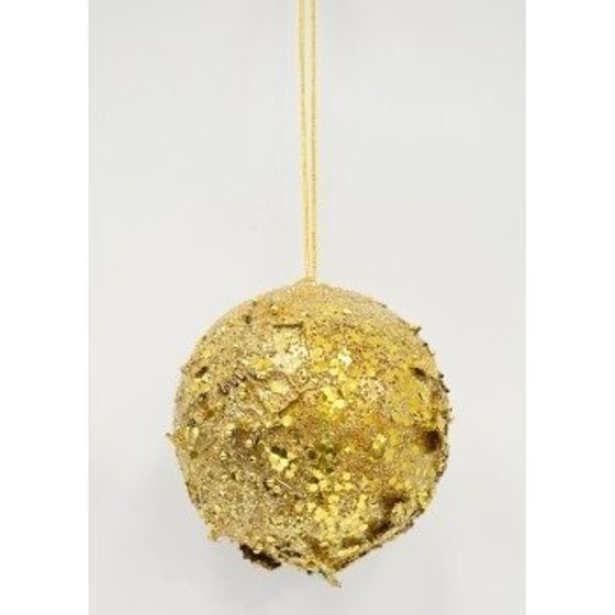 Украшение новогоднее Шар &quot;Желтая планета&quot;, D 11 см, L11 W11 H11 см