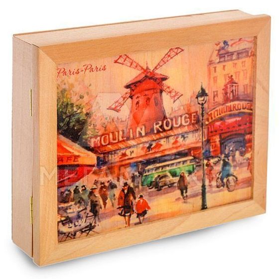 !09 КЛЮЧНИЦА НАСТЕННАЯ &quot;MOULIN ROUGE&quot;, 29 X 22 X 7 СМ