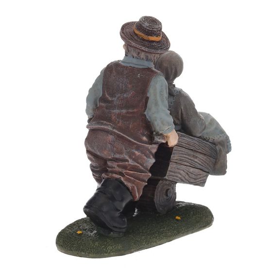 Фигурка декоративная "Бабушка с дедушкой", L15 W7 H15 см, 2в.