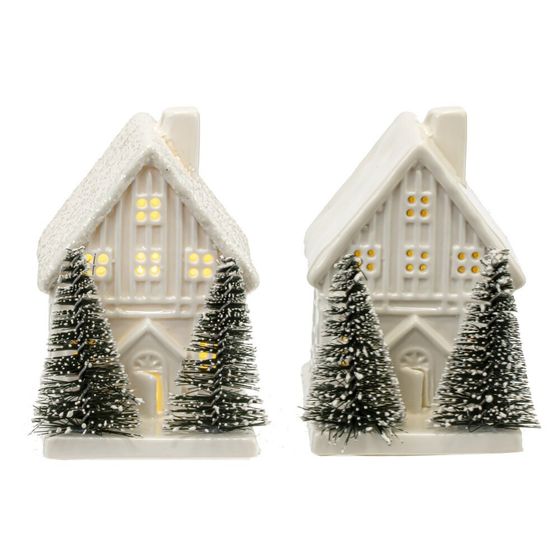 Фигурка декоративная с подсветкой &quot;Домик&quot;, L6 W7,5 H9 см, LR44 2 шт.