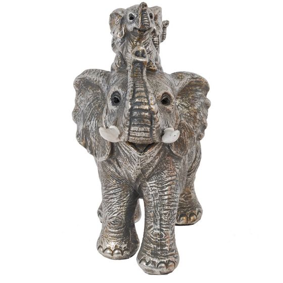 Фигурка декоративная "Слоны", L16 W8 H16 см
