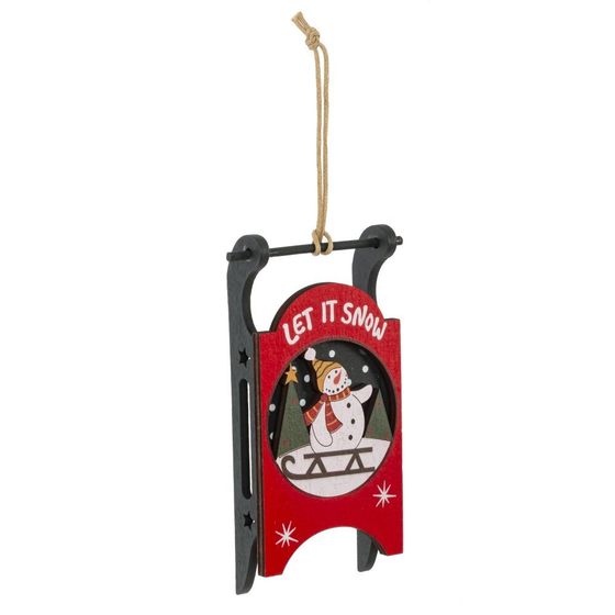 Изделие декоративное подвесное &quot;Сани&quot;, L6,5 W2,5 H14 см, 4в.