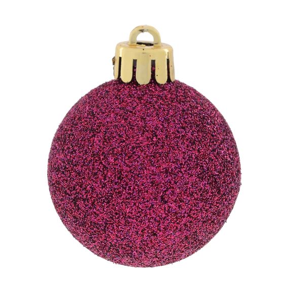 Набор из 25шт Украшение новогоднее &quot;Шар&quot;, D 6/5/4/3 см, L14 W14 H26 см