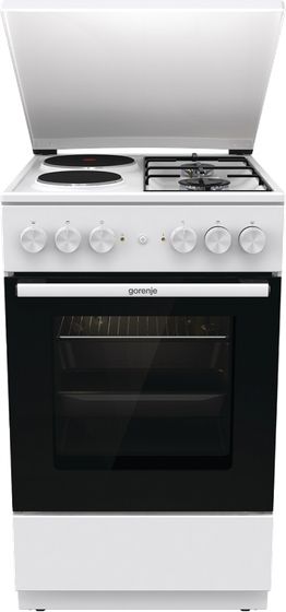 Плита комбинированная Gorenje GK5A12WG белый реш.сталь