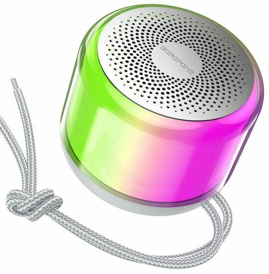 Портативная колонка Borofone BR28 10Вт LED TWS 600мАч серый