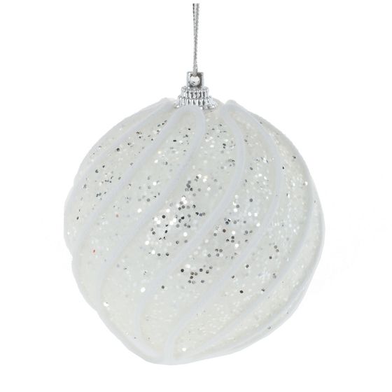 Набор из 3шт Украшение новогоднее &quot;Шар&quot;, D 8 см, L23,5 W8 H8 см
