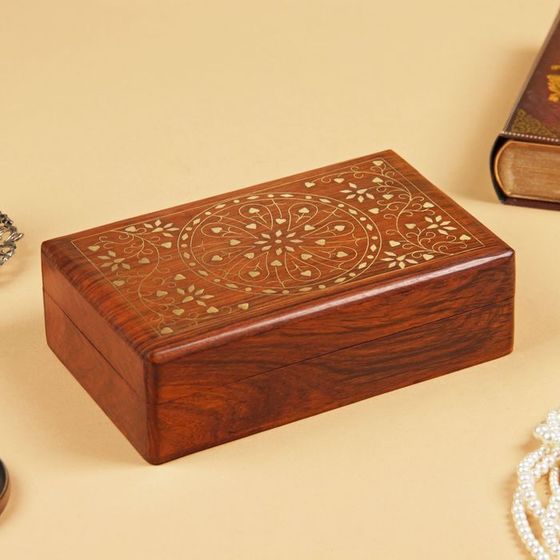 Шкатулка «Узор», 20×13×6 см, дерево