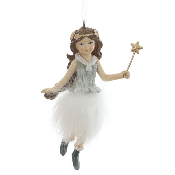 Фигурка декоративная подвесная &quot;Фея&quot;, L6,5 W2,5 H11 см, 2в.
