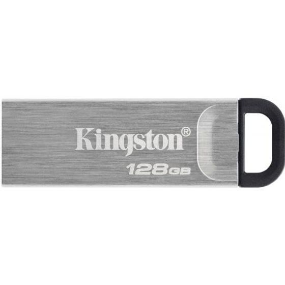 Флеш диск 128Gb Kingston DataTraveler Kyson DTKN/128GB USB3.2 серебристый/черный