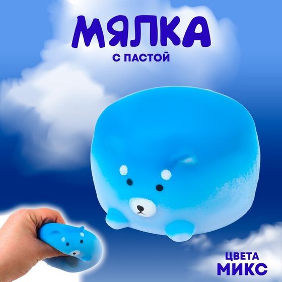 Мялка &quot;Собачка&quot; с пастой, цвета МИКС