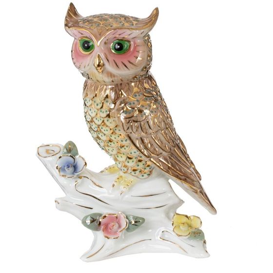 Фигурка декоративная "Сова", L10,5 W7,5 H14,5 см, 1 штука. дизайн микс
