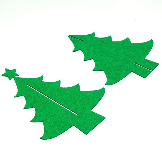 !09 Набор для творчества «Ёлочка с Дедом Морозом в санях» украшения на клеевой основе