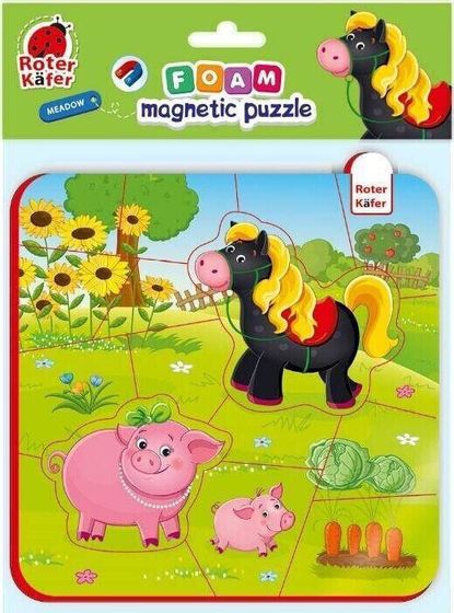 Roter Kafer Piankowe puzzle z magnesem &quot;Koń i świnki&quot; RK5010-08