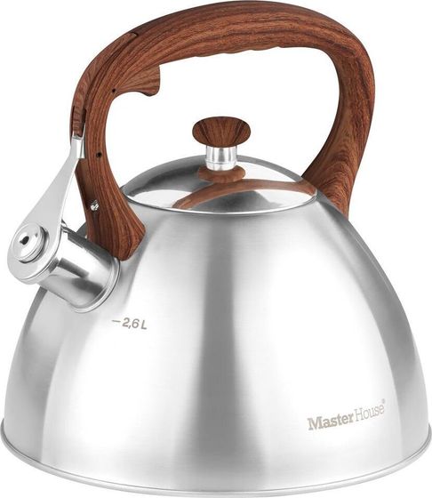 Чайник MasterHouse Marco-2.6 2.6л со свистком серебристый