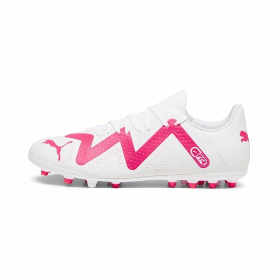 Футбольные бутсы Puma Future Play MG для взрослых, цвет белый, фуксия