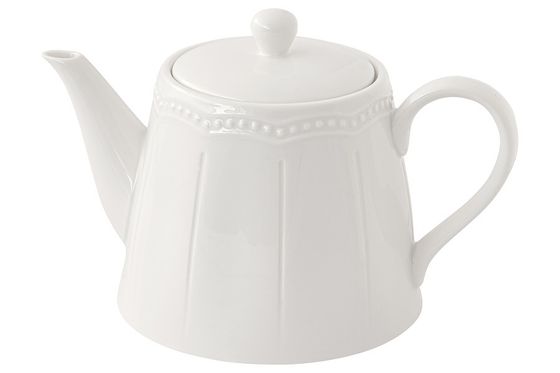 Чайник заварочный, 850 мл, фарфор P, белый, Elite White