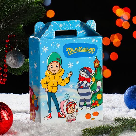 !09 Подарочная коробка "Простоквашино", 16,8 х 6,8 х 20,9 см.