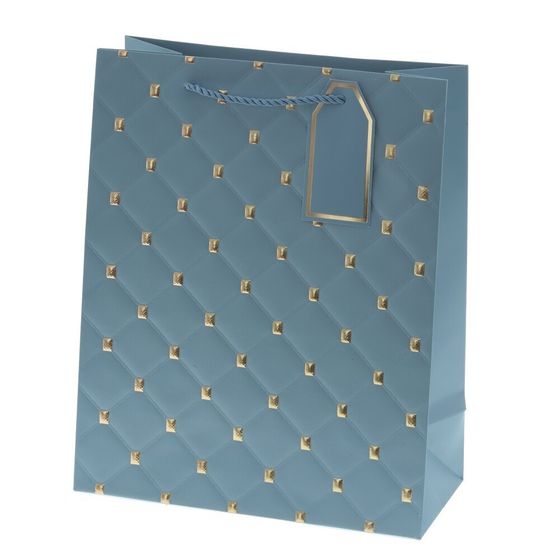 Пакет подарочный (бумага 210г/м2, блок 12шт), L26 W12 H32 см, 8в.