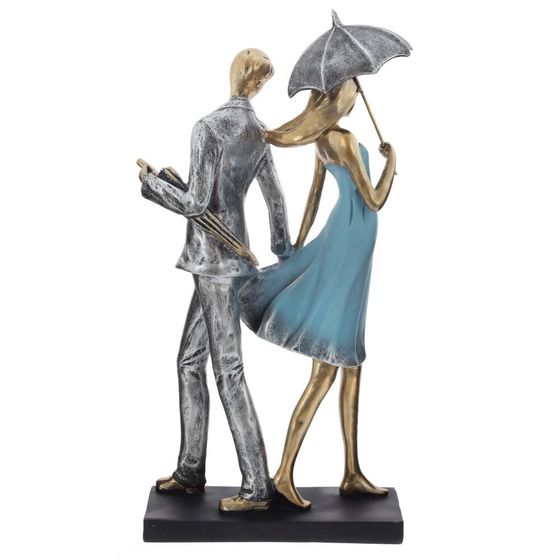 Фигурка декоративная "Влюбленная пара", L17,5 W7,5 H35,5 см