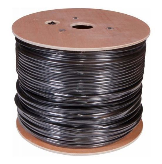 Витая пара Buro UTP 4 пары cat5E solid 0.50мм CCA 305м черный outdoor