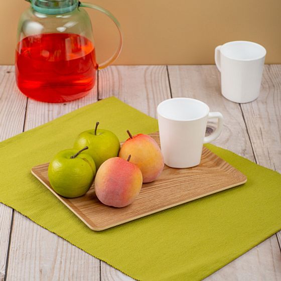 Поднос плоский NON-SLIP светлый 27х20см