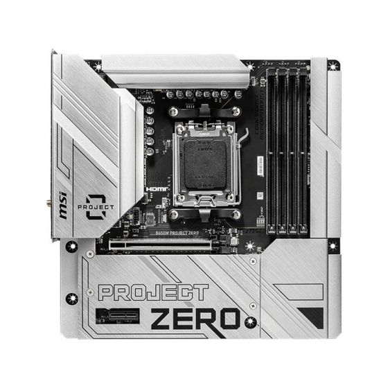 Материнская плата MSI B650M PROJECT ZERO Soc-AM5 AMD B650 4xDDR5 mATX