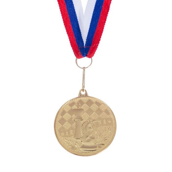 Медаль тематическая «Шахматы», 2 штуки,золото, d=4 см