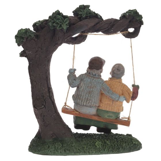 Фигурка декоративная "Бабушка с дедушкой", L19 W8 H21 см, 1 штука, дизайн микс