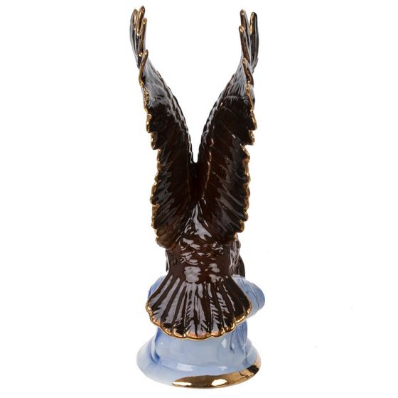 Фигурка декоративная "Орел", L16 W9 H27 см, 1 штука, дизайн микс