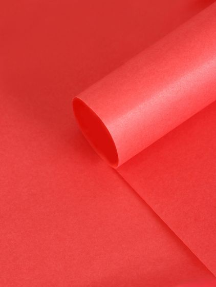 !09 Бумага тишью (набор 7 листов) цвет кирпичный 50 х 66 см.