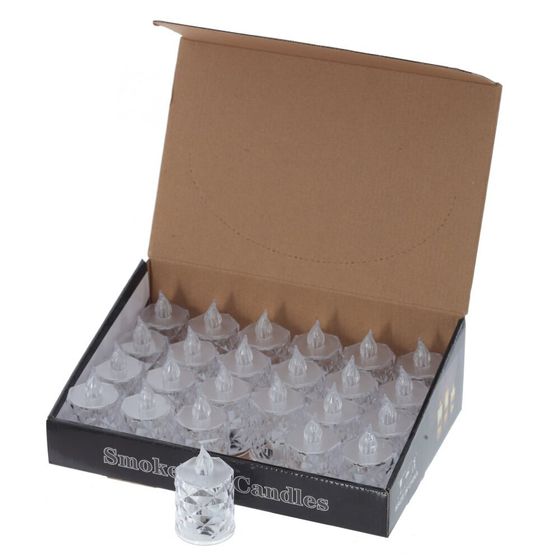 Изделие декоративное &quot;Свеча&quot; (подсветка, 3xLR54) (блок 24шт), L3,5 W3,5 H6,5 см